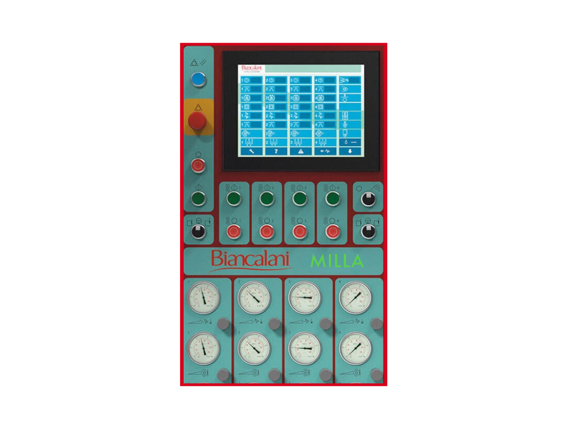 pannello controllo display MILLA Biancalani
